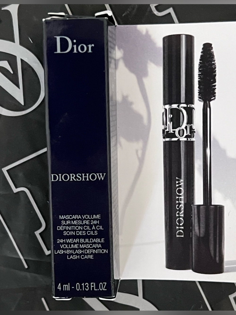 Dior Diorshow 090 Black Mascara - Intense Black travel size 4 ml new in box